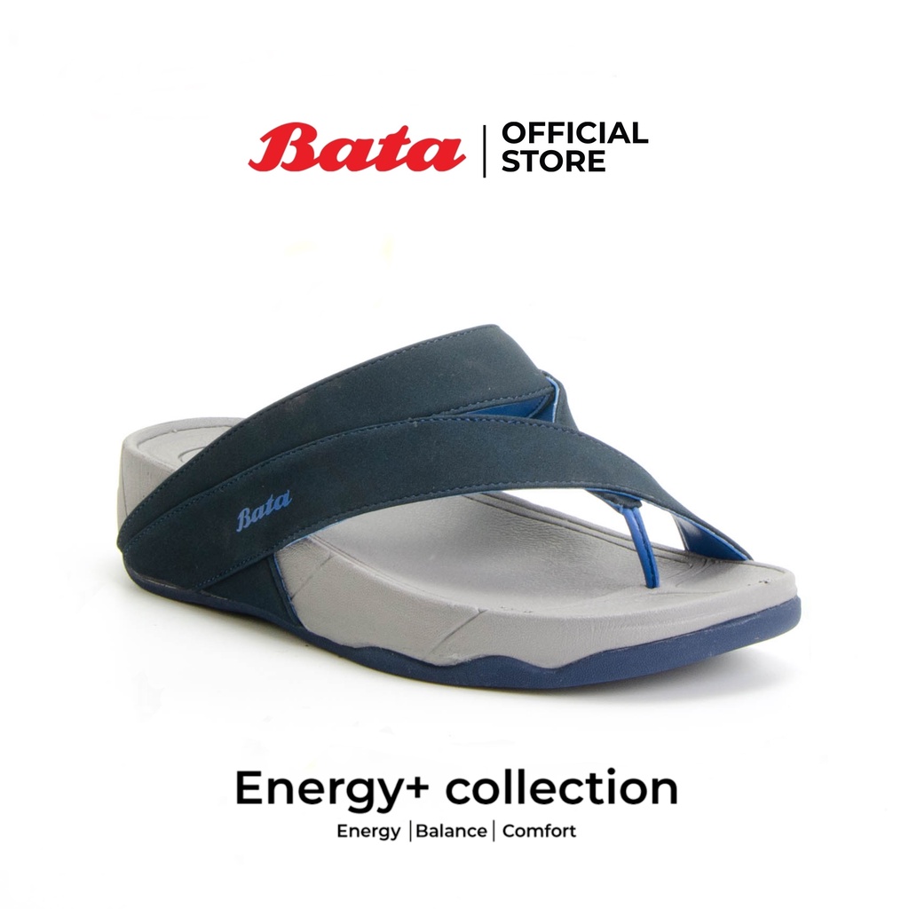 ภาพหน้าปกสินค้าBata Energy+ รองเท้าแตะลำลองแฟชั่นผู้ชาย รุ่น Energy+ สีน้ำเงิน รหัส 8719342 Size 6-11 นุ่มสบาย