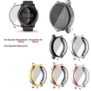 รูปภาพขนาดย่อของTPU ไฟฟ้าฝาครอบเคสป้องกันสำหรับ Garmin Vivoactive 4 4S Venu 2 2Sลองเช็คราคา