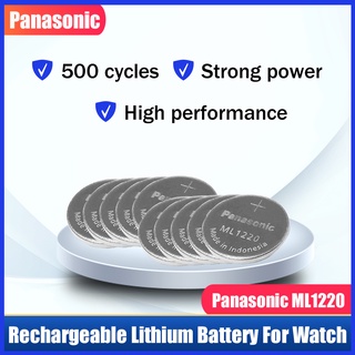 Panasonic ML 1220 ML1220 3V Lithium Rechargeable Battery For Watch Clock Calculators Remote Control Toy Li-ion Replace C