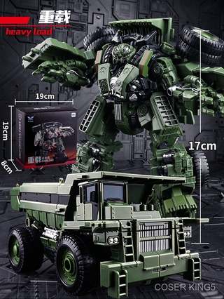 SS38 Metal Transformation hound Camouflage Smoke Detective Truck Model INSPECTOR Action Figure Oversize หุ่นยนต์ของเล่น