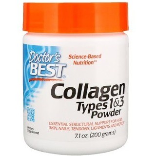 ภาพหน้าปกสินค้าคอลลาเจนผง Doctor\'s Best,Collagen, Types 1 & 3 Powder, 7.1 oz (200 g) ที่เกี่ยวข้อง
