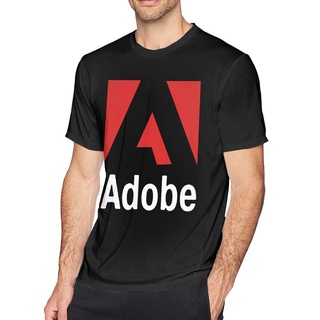 เสื้อยืด พิมพ์ลายกราฟฟิค Adobe สีดํา สําหรับผู้ชาย