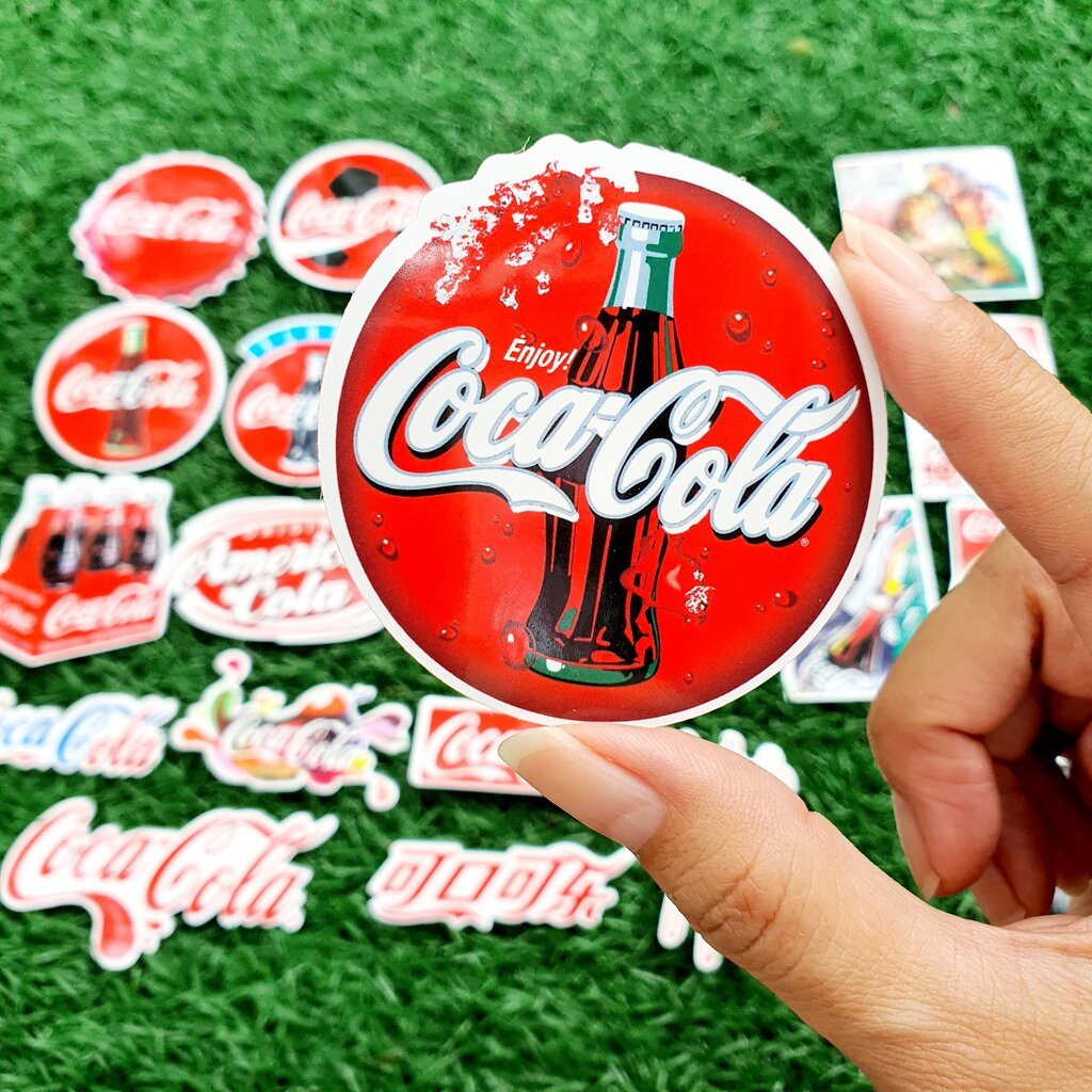 สติ๊กเกอร์-โค้ก-coke-coca-cola-ติดแน่น-กันน้ำ-ติดตกแต่ง-ของสะสม-75-ชิ้น-sticker