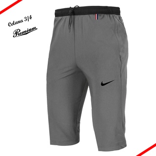 Nike กางเกงขาสั้นลําลอง เหมาะกับการวิ่งจ๊อกกิ้ง สําหรับผู้ชาย ไซซ์ 3/4