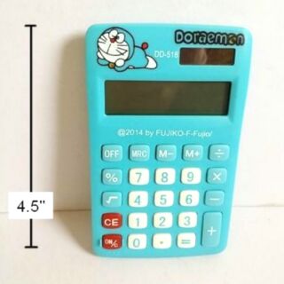 โดเรม่อน Doraemon เครื่องคิดเลข ขนาดเล็ก 2.5x4.5 นิ้ว หน้าจอ 8 digit