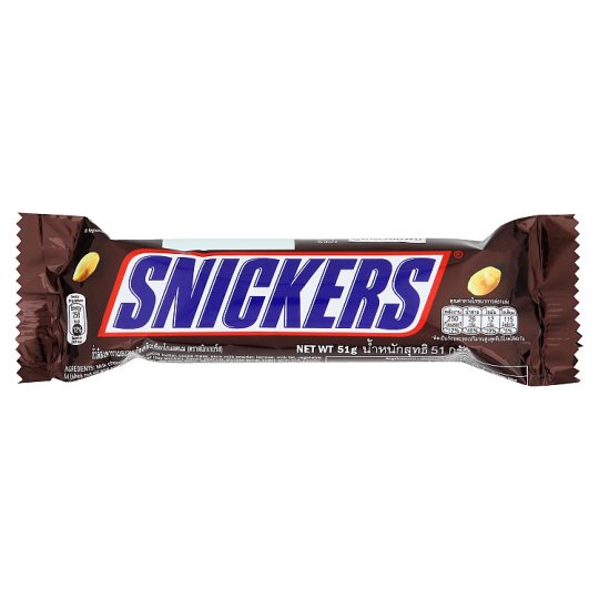 1-กล่อง-snickers-สนิกเกอร์ส-ถั่วลิสงคาราเมลและนูกัตเคลือบช็อกโกแลตนม-กล่องละ-51กรัม-x-24ชิ้น