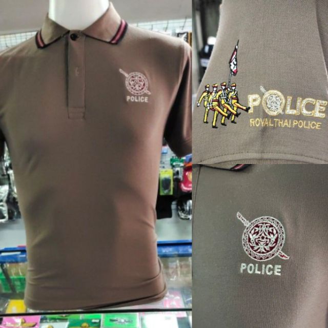 ภาพสินค้าเสื้อโปโลตำรวจปักดิ้นเเท้100% จากร้าน kasem.shop บน Shopee ภาพที่ 7