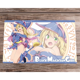 Playmat Dark Magician Girl CCG TCG แผ่นรองเมาส์เล่นเกม กันลื่น 60x35 ซม.