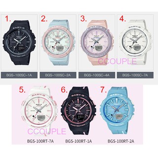 ภาพขนาดย่อของสินค้านาฬิกาข้อมือ Baby-g รุ่น BGS-100SC สีพาสเทล รุ่นใหม่