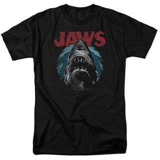 เสื้อยืดผ้าฝ้ายพิมพ์ลายขายดี เสื้อยืด พิมพ์ลาย Jaws Water Circle S-3X สําหรับผู้ชาย 662317