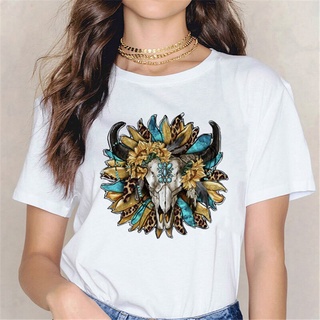 ใหม่ เสื้อยืดลําลอง แขนสั้น พิมพ์ลายกราฟฟิคสัตว์ แฟชั่นฤดูร้อน สําหรับสตรี 2022
