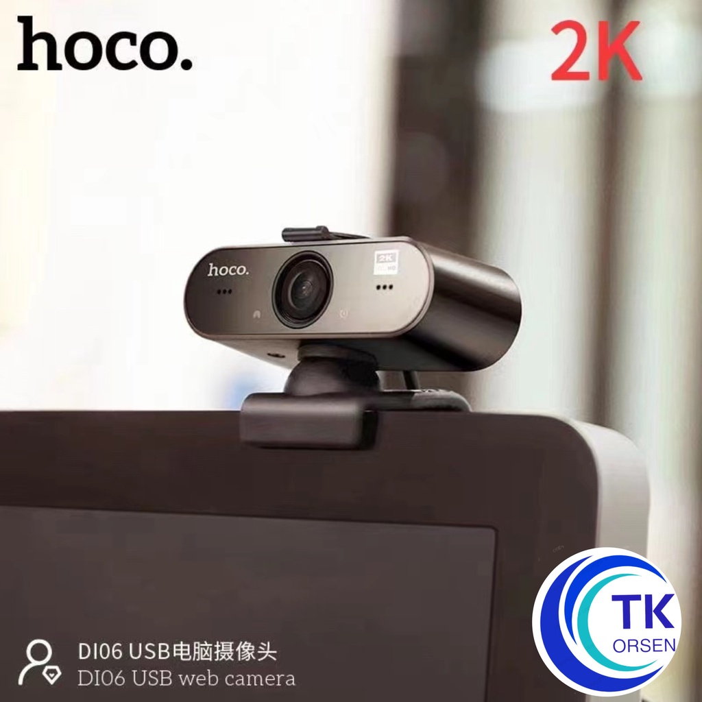 ภาพหน้าปกสินค้าHoco DI01 DI06 Web Camera 1080P webcam กล้องเว็บแคม ความละเอียด 1080P และ 2K จากร้าน orsen_official_store บน Shopee