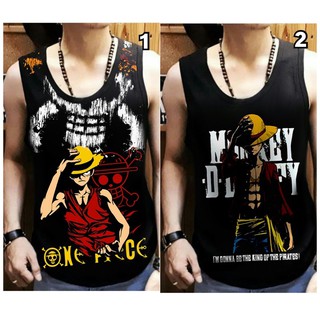 (COD) ใหม่ LUFFY เสื้อสายเดี่ยว สีดํา