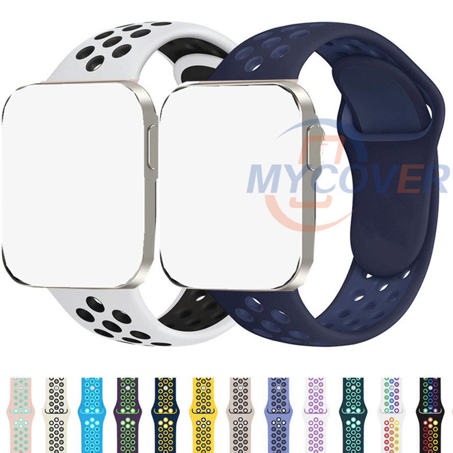 ภาพหน้าปกสินค้าสายนาฬิกาข้อมือซิลิโคน สําหรับ Apple Watch Series 8 Ultra 7 6 SE 5 4 3 2 1 ขนาด 49 มม. 41 มม. 45 มม. 44 มม. 42 มม. 40 มม. 38 มม. จากร้าน mycover.th บน Shopee