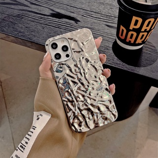 Retro Luxury 3D Stereo Silver Phone Case For iPhone 13 12 11 Pro Max 13 ProMax X XS XR 7 8 Plus SE 2020 Sexy Soft Silicone Cover