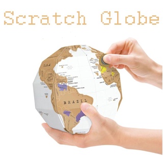 สินค้า (พร้อมส่ง) Scratch Globe แผนที่ลูกโลก แถม! ปากกาขูด