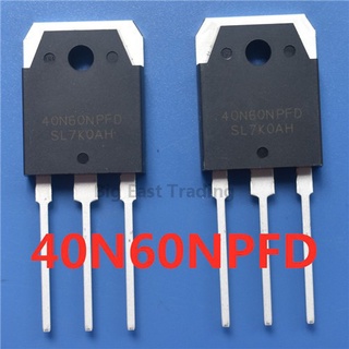 ทรานซิสเตอร์ท่อ IGBT 40N60NPFD TO-3P 40N60 SGT40N60NPFD TO3P 600V 40A สําหรับเครื่องเชื่อมอินเวอร์เตอร์ รับประกันคุณภาพ 5 ชิ้น 10 ชิ้น