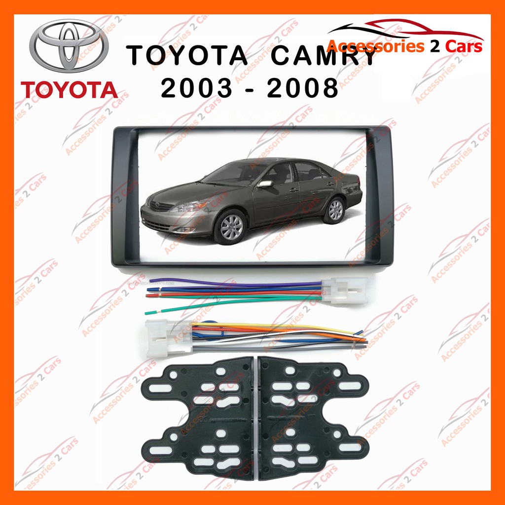 หน้ากากวิทยุรถยนต์-toyota-camry-2003-กรอบ-2din-รหัส-nv-to-025