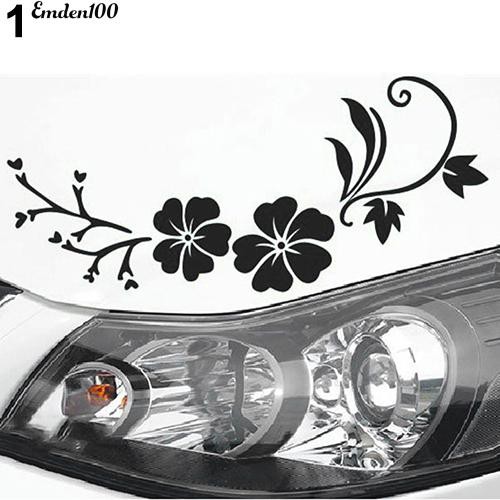 emden-สติ๊กเกอร์สะท้อนแสงดอกไม้สำหรับติดตกแต่งหน้าต่างรถยนต์