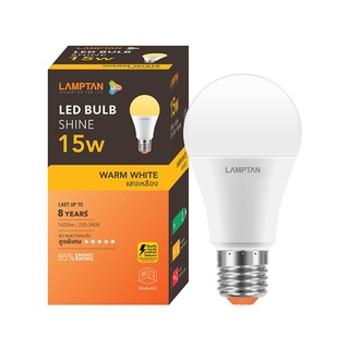 Chaixing Home หลอดไฟ LED 15 วัตต์ Warm White LAMPTAN รุ่น SHINE E27