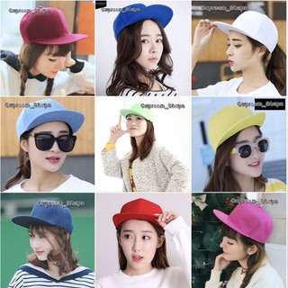 Cap_สีพื้น หมวกเบสบอล หมวกฮิปฮอป ราคาถูก พร้อมส่ง