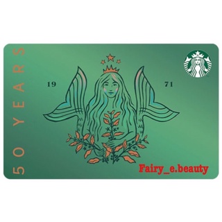 [พร้อมส่ง] บัตร Starbucks ลาย STARBUCKS 50th ANNIVERSARY