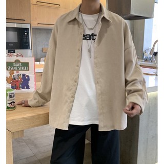ภาพขนาดย่อของภาพหน้าปกสินค้าพร้อมส่ง  เสื้อเชิ้ตแขนยาว สไตล์เกาหลี เชิ้ตโอเวอไซส์ ผ้าลูกฟูก ผ้าหนาอย่างดี SL25 จากร้าน seoulshirts_official บน Shopee