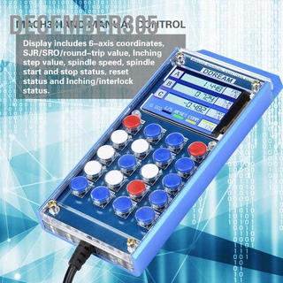 December305 6 Axis Mach3 Digital LCD Display Hand Manual Control Box CNC Serial Interface