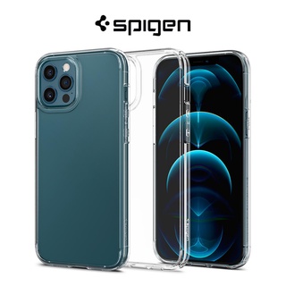 Spigen iPhone 12 Pro Max เคส Ultra Hybrid เคสใส ป้องกันการตก การออกแบบที่บางเฉียบ