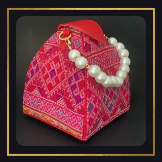 Tribal Inspired Pink Love Triangle Bag