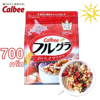 สินค้า Calbee​ Granola​ ซีเรียลธัญพืช​ 700กรัม Granola Calbee Natural Fruit ซีเรียลคาลบี้จากญี่ปุ่น