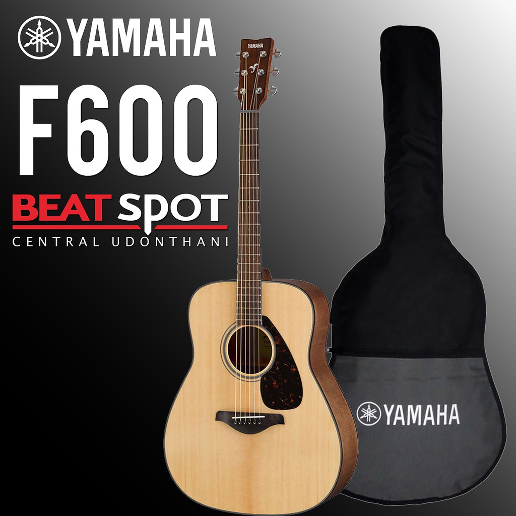 กีตาร์โปร่ง Acoustic Guitar Yamaha F600 | Shopee Thailand