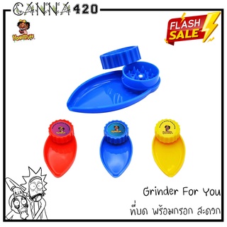 Grinder ที่บดพร้อมโรล 2 In 1 40มม. วัชพืชเครื่องบด พร้อมถาดโรล Leaf Shape Mini Grinder สมุนไพร เครื่องบดทรงใบไม้