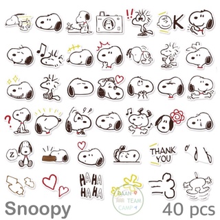 สติ๊กเกอร์ Snoopy 156 สนู้ปปี้ 40ชิ้น ตกแต่ง สนู๊ป สติ้กเกอร์ สนุปปี้ สะนูป SNOOPY สนูป สะนู สนูบ สนู สนุบ สนุป ปี้ ปี่