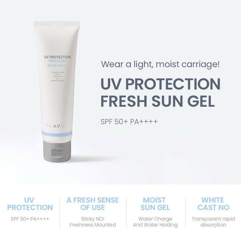 klavuu-uv-protection-fresh-sun-gel-spf50pa-50ml-เจลกันแดด