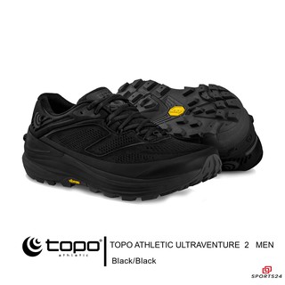 สินค้า TOPO ATHLETIC TRAIL ULTRAVENTURE 2 MEN\'S RUNNING SHOES  รองเท้าวิ่งผู้ชาย  รองเท้ากีฬาชาย สี BLACK/BLACK