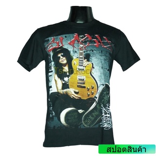 สไตล์ใหม่ เสื้อวง SLASH เสื้อยืดวงดนตรีร็อค เมทัล เสื้อร็อค สแลช SLS1104 ส่งจาก กทม. ผ้าฝ้ายแท้