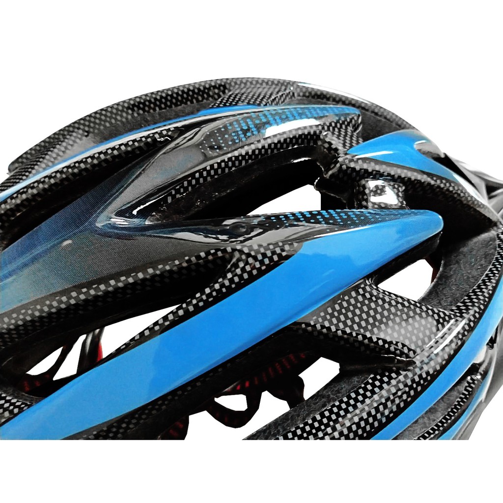 หมวกจักรยานมีไฟled-x-fox-สีฟ้า