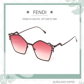 แว่นกันแดด FENDI รุ่น FF0261/S CAN EYE : 0T7 SIZE 57 MM.