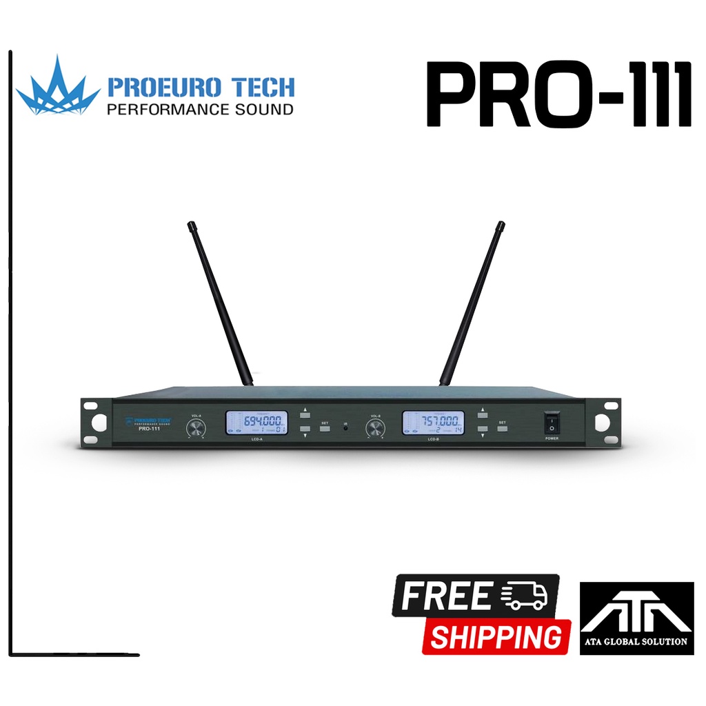 proeuro-tech-pro-111-ไมค์ลอย-มือถือคู่-uhf-ไมค์-ราคาถูก-โปรยูโร-เทค-โปรยูโรเทค-ไมค์-ไมค์ลอย-proeurotech-pro111