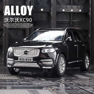 โมเดลรถยนต์ สเกล 1/32 Volvo XC90 Diecast อัลลอยด์ ดึงถอยหลัง ของเล่นสะสม ของขวัญ ของสะสม / เด็ก