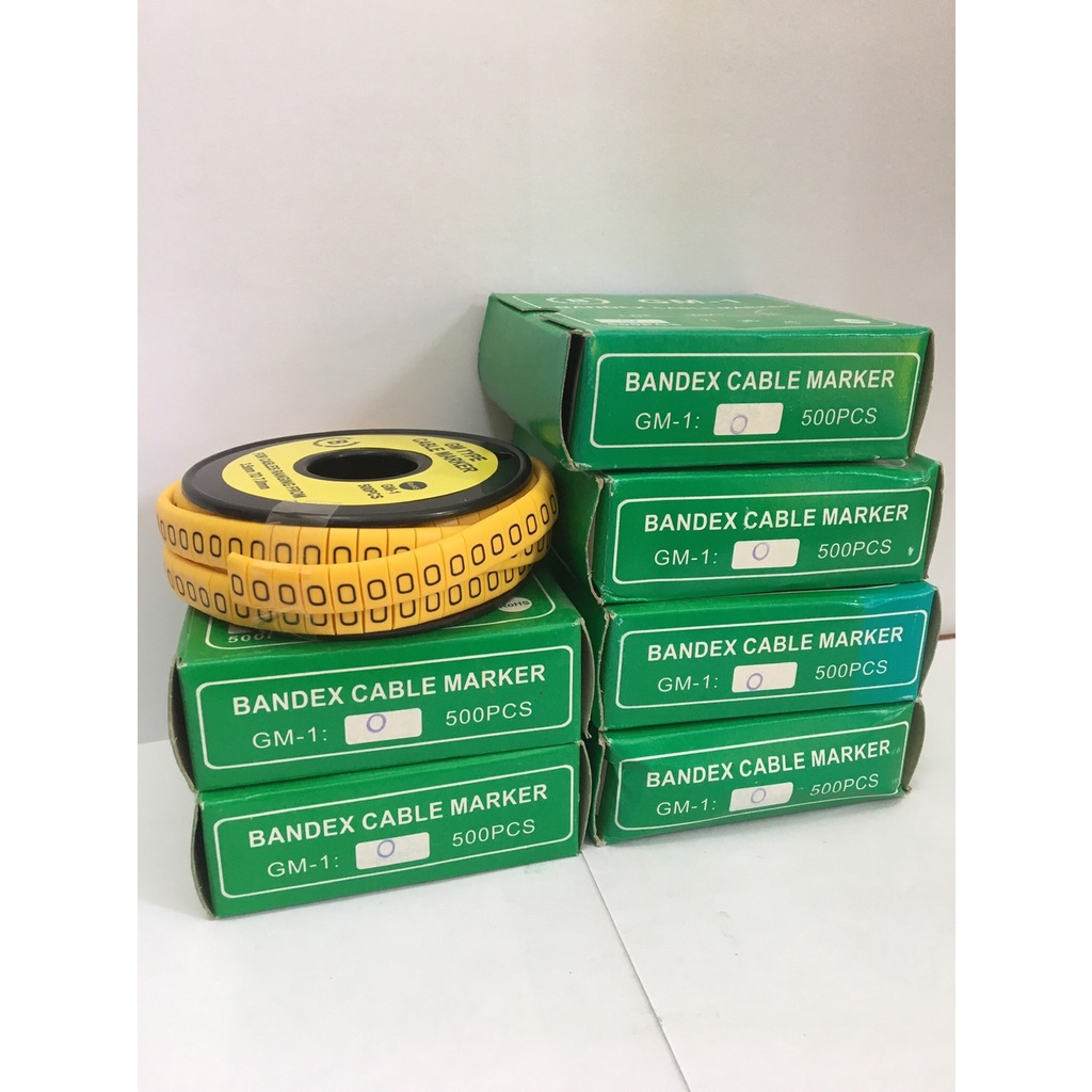 เคเบิ้ลมาร์คเกอร์-cable-marker-number-and-letters-bandex-รุ่น-gm-series-ราคาต่อ1กล่อง