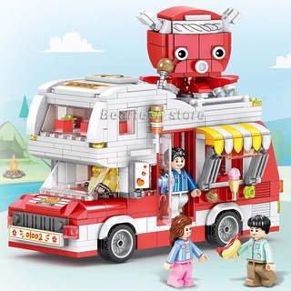 ของเล่นบล็อกตัวต่อ รูปปลาหมึก Camper Brick ซิตี้สตรีทวิว