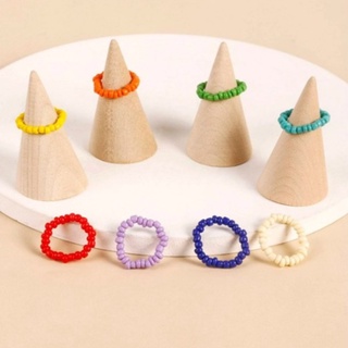 ภาพหน้าปกสินค้า🇹🇭 ส่งจากไทย!!! แหวนลูกปัด สีพิ้น  มีหลายแบบ สไตล์เกาหลี น่ารัก สั่งไซส์ได้ ซึ่งคุณอาจชอบสินค้านี้