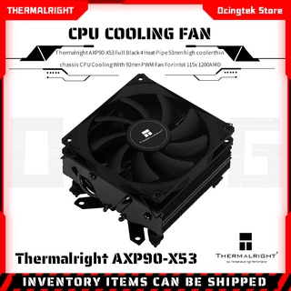 พัดลมระบายความร้อน Cpu Axp90-X53 Full Black 4 ท่อความร้อน 53 มม. 1200Amd