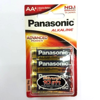 ถ่านalkaline Panasonic AA แพค 4ก้อน ของ