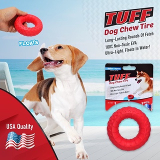 [USA Quality]Tuff Chew Tire ของเล่นสุนัข ยางรถยนต์ลอยน้ำได้ วัสดุEVA ปลอดภัย ขนาด 11x2.8cm.[TF03]
