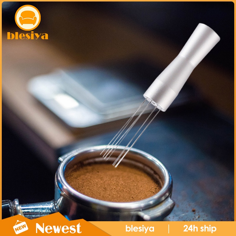 m1-blesiya-needle-style-coffee-tamper-distributor-espresso-hand-stirrer-tool-silver