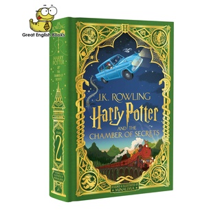 (ใช้โค้ดรับcoinคืน10%ได้) พร้อมส่ง *ลิขสิทธิ์แท้ Original* หนังสือแฮร์รี่พอตเตอร์ ภาษาอังกฤษ Harry Potter and the Chamber of Secrets: MinaLima Edition  ปกแข็ง
