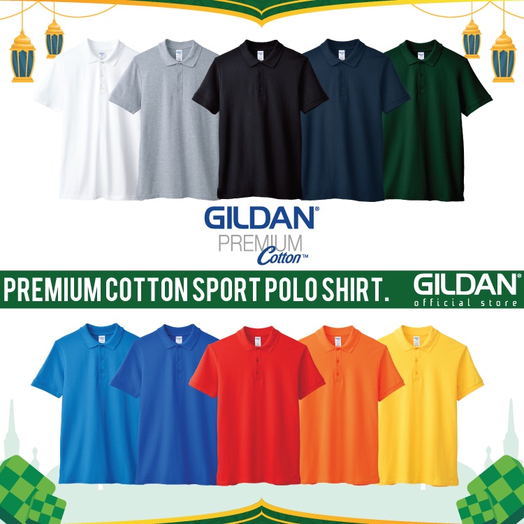 gildan-เสื้อโปโล-ผ้าฝ้าย-พรีเมี่ยม-สําหรับผู้ชาย-ผู้หญิง-6800-6800